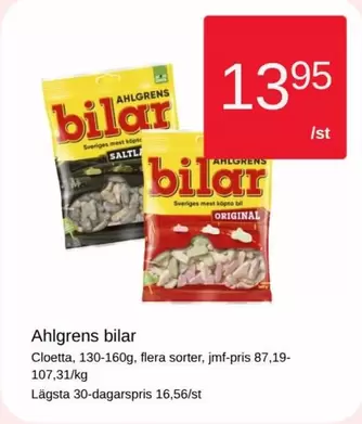 Cloetta - Bilar