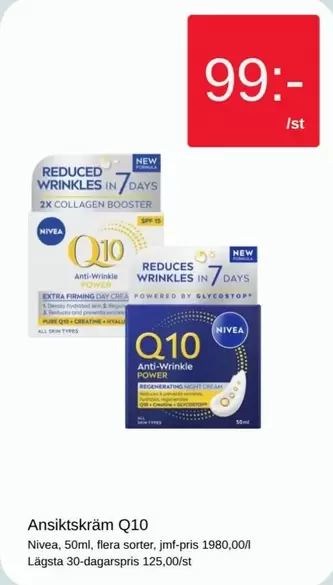 Nivea - Ansiktskräm Q10