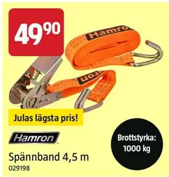 Hamron - Spännband 4,5 m 029198