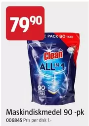Maskindiskmedel 90 -pk 006845