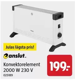 Konvektorelement 2000 W 230 V 025189