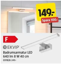 Badrumssarmatur LED 640 lm 8 W 40 cm