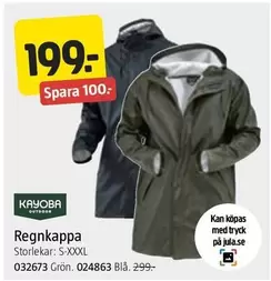 Regnkappa 032673 Grön. 024863