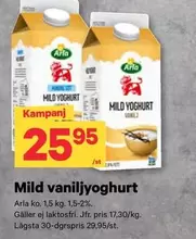 Arla - Mild vaniljyoghurt