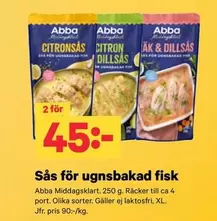 Abba - Sås för ugnsbakad fisk