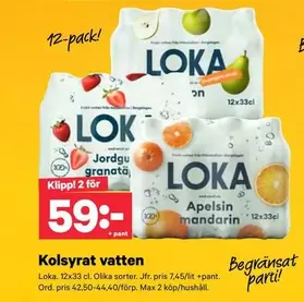 Loka - Kolsyrat vatten