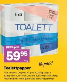 Fixa - Toalettpapper