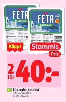 Ekologisk fetaost