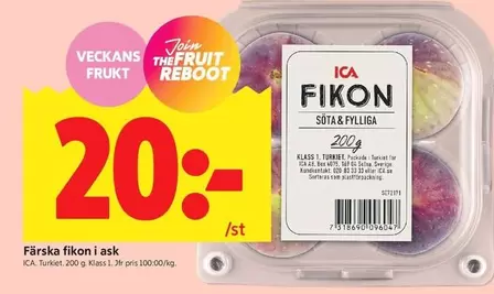 Färska fikon i ask