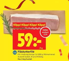 Fläskytterfilé