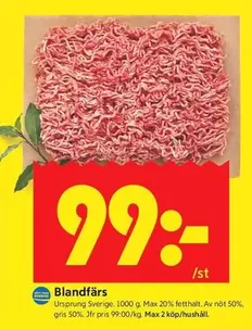 Blandfärs