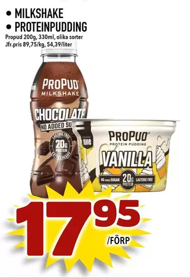 MILKSHAKE PROTEINPUDDING