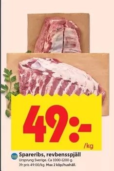 Spareribs, revbensspjäll