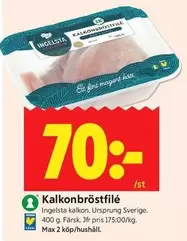Ingelsta kalkon - Kalkonbröstfilé