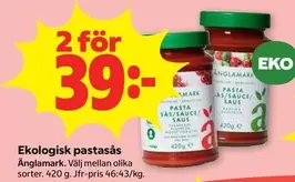 Änglamark - Ekologisk pastasås