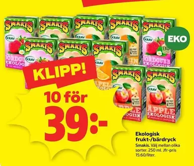 EKO - Frukt-/bärdryck
