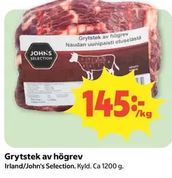 Grytstek av högrev