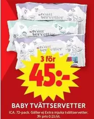Extra - BABY TVÄTTservetter