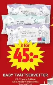 Extra - BABY TVÄTTSERVETTER