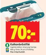 Ingelsta kalkon - Kalkonbröstfilé