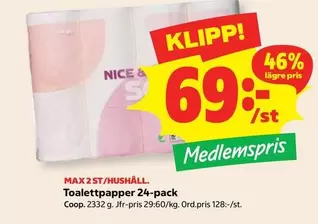 Coop - Toalettpapper 24-pack