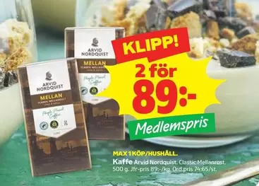 Arvid Nordquist - Kaffe Mellanrost