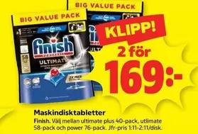 Finish - Maskindisktabletter