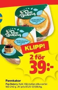 Pop bakery - Pannkakor
