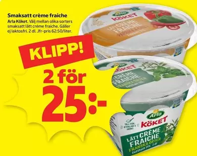 Arla - Smaksatt crème fraîche