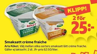 Arla - Smaksatt crème fraîche