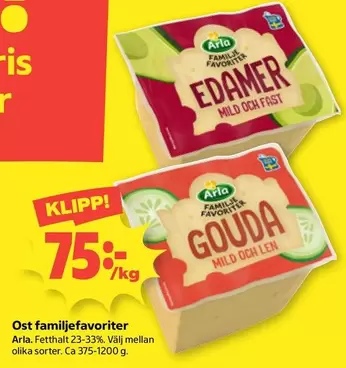 Arla - Edamer, Gouda
