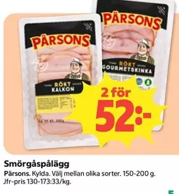 Pärsons - Smörgåspålägg