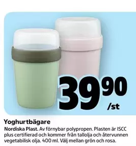 Nordiska Plast - Yoghurtbägare
