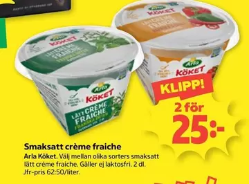 Arla - Smaksatt crème fraîche