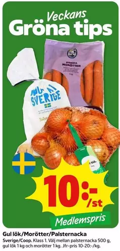 Coop - Gul lök/Morötter/Palsternacka