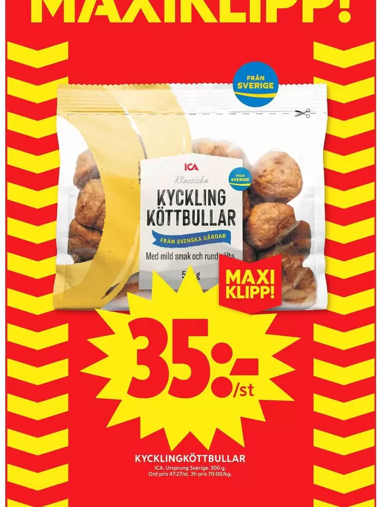 Kyckling Köttbullar