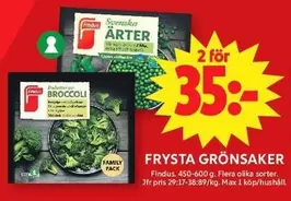 Findus - Frysta Grönsaker