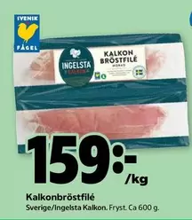Ingelsta kalkon - Kalkonbröstfilé