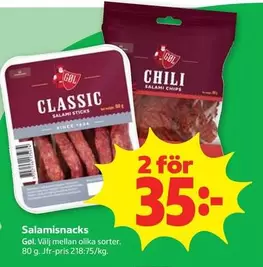 Gøl - Salami Snacks