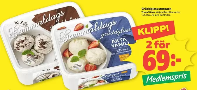 gevalia - Gräddglass storpack