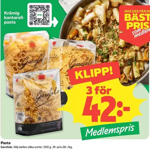 Coop - Kantarellipasta