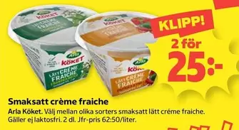 Arla - Smaksatt crème fraîche