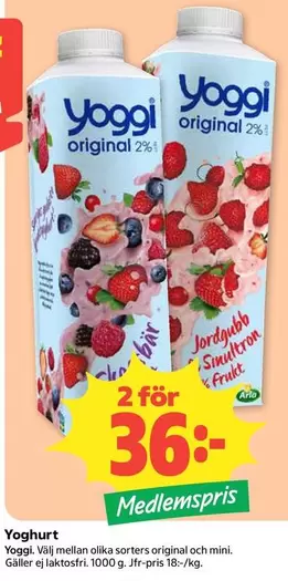 yoggi - Yoggi original 2%