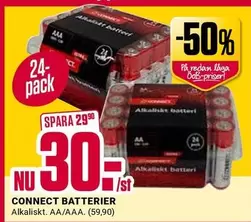 CONNECT BATTERIER Alkalisk AA/AAA
