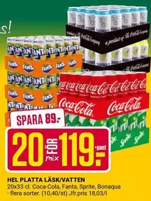 coca-cola - LÄSK/VATTEN