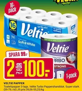Veltie Papper Toalettpapper