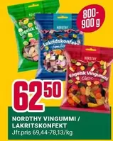 VINGUMMI / LAKRITSKONFEKT