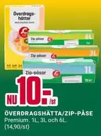 ÖVERDRAGSHÄTTA/ZIP-PÅSE