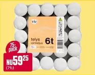 telys stearinlys 6t