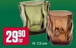 Glass candle holders